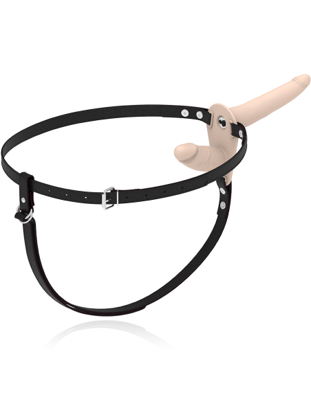 FETISH SUBMISSIVE HARNESS - DVIGUBO ĮSKVERBIMO VIBRATORIUS „FLESH UP“