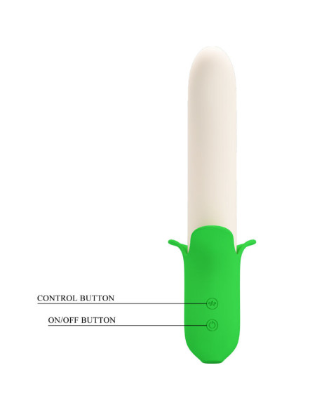 PRETTY LOVE – „Banana Knight“ super galia, 7 silikoninės vibracijos