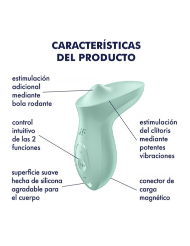 SATISFYER - EXCITERRR klitorio vibratorius su mėtomis