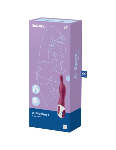 SATISFYER - AMAZING 1 ASPOT VIBRATOR BERRY