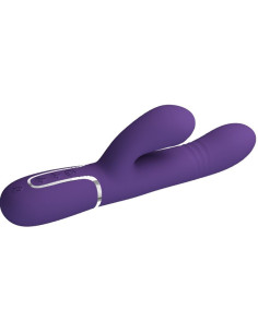 PRETTY LOVE - DAUGIAFUNKCIS G-SPOT VIBRATORIUS VIOLETINIS