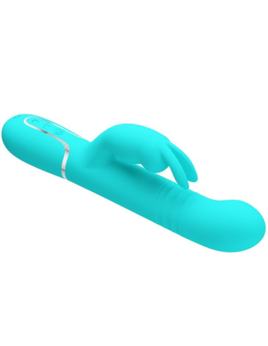 PRETTY LOVE - COALE RABBIT VIBRATOR PEARLS AQUA GREEN