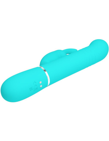 PRETTY LOVE - COALE RABBIT VIBRATOR PEARLS AQUA GREEN