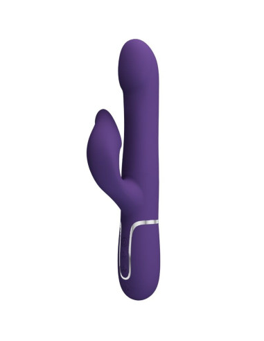 PRETTY LOVE - ZALIN RABBIT VIBRATORIUS PERLAI 4 IN 1 VIOLETINIS