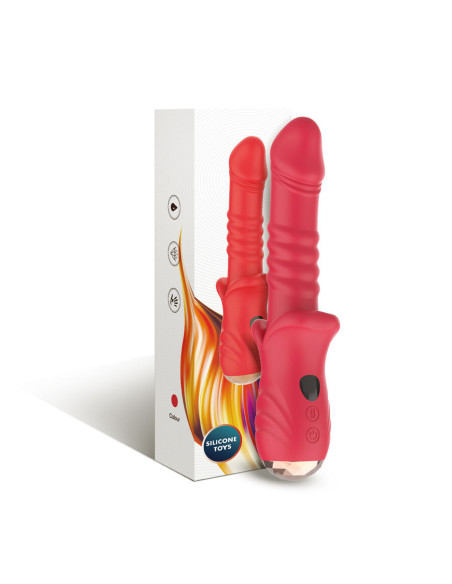 ARMONY - POINT A stimuliuojantis vibratorius-dildo, raudonas