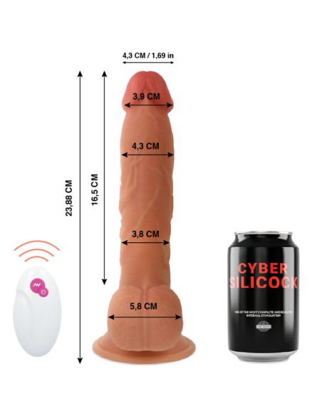 CYBER SILICOCK - REMOTE CONTROL REALISTIC MR JOHN 23.88 CM -O- 4.3 CM