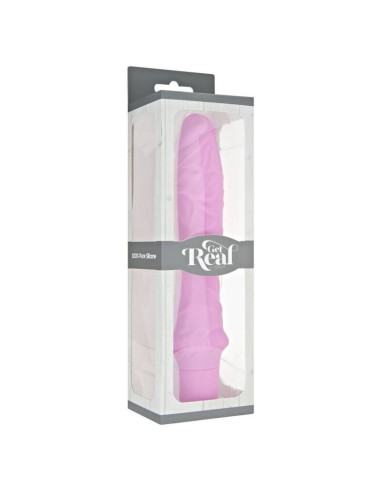 GET REAL - KLASIKINIS DIDELIS ROŽINIS VIBRATORIUS