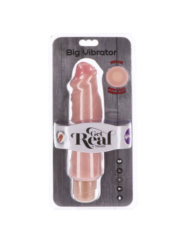 GET REAL - DUAL DENSITY BIG VIBRATOR 20,5 CM SKIN