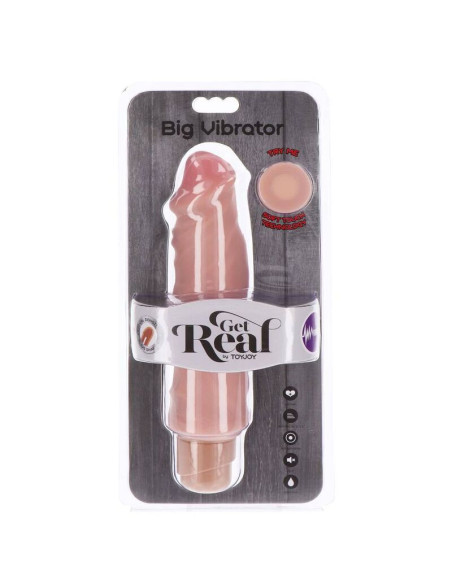 GET REAL - DUAL DENSITY BIG VIBRATOR 20,5 CM SKIN