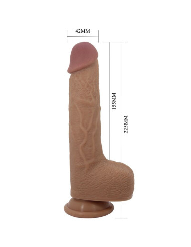 PRETTY LOVE - TOMMY REALISTINIS DILDO VIBRATORIUS STIPRUS 22,5 CM