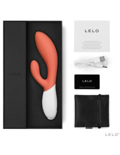 LELO - INA 3 LUXURY CORAL RABBIT VIBRATOR 2