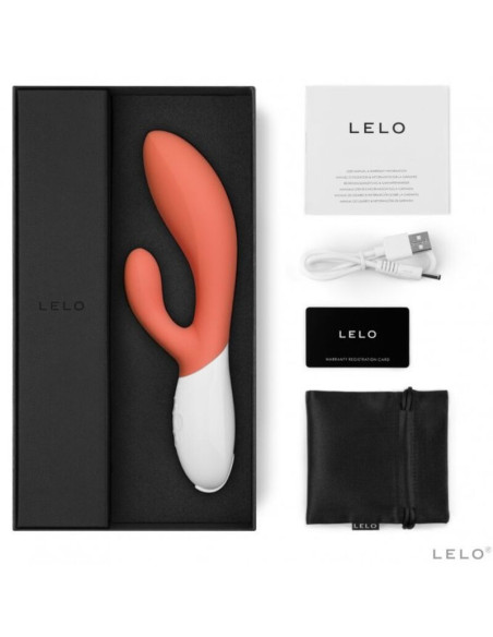 LELO - INA 3 LUXURY CORAL RABBIT VIBRATOR