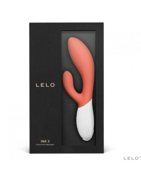 LELO - INA 3 LUXURY CORAL RABBIT VIBRATOR