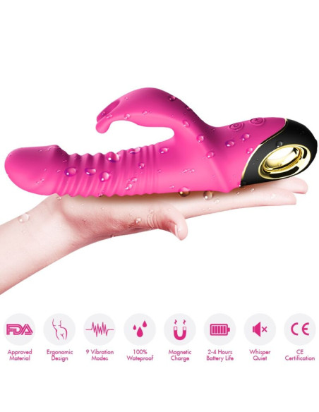 ARMONY - ZING DILDO VIBRATORIUS TRIUŠIO FUKSIJOS SPALVOS