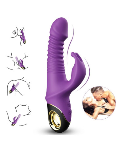 ARMONY - ZING DILDO VIBRATORIUS TRIUŠIO FORMOS VIOLETINIS