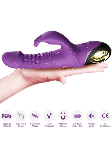 ARMONY - ZING DILDO VIBRATOR RABBIT PURPLE