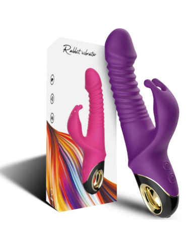 ARMONY - ZING DILDO VIBRATORIUS TRIUŠIO FORMOS VIOLETINIS