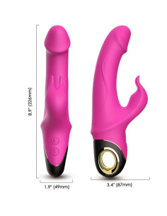 ARMONY - METEROR DILDO VIBRATOR RABBIT ROTATOR FUCHSIA