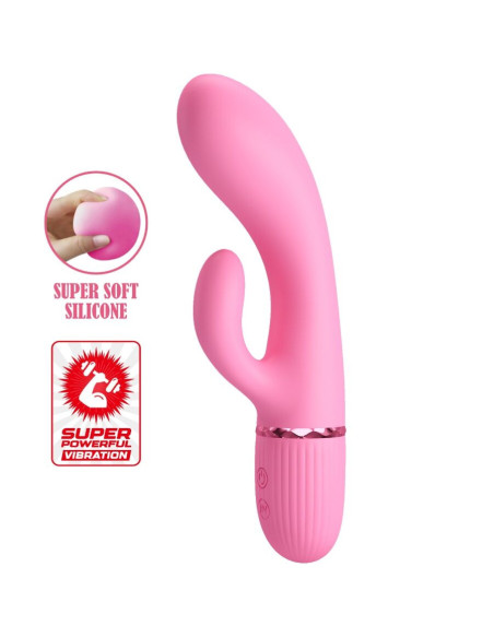 PRETTY LOVE - MARSKI SU KLITORIAUS MASAŽUOKLIU IR G-SPOT ROŽINIS