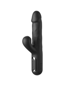 FETISH FANTASY SERIES - SONIX SILICONE THRUSTER RABBIT VIBRATOR BLACK 2