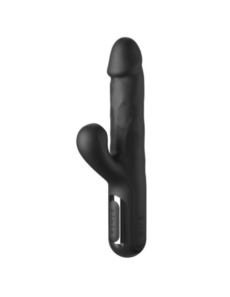 FETISH FANTASY SERIES - SONIX SILICONE THRUSTER RABBIT VIBRATOR BLACK