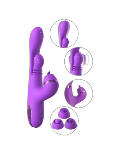 FANTASY FOR HER - INTIMOTION PULSE PRO VIBE RABBIT VIBRATOR PURPLE