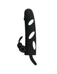PRETTY LOVE – silikoninis užvalkalas su vibracija 14 cm 1.0