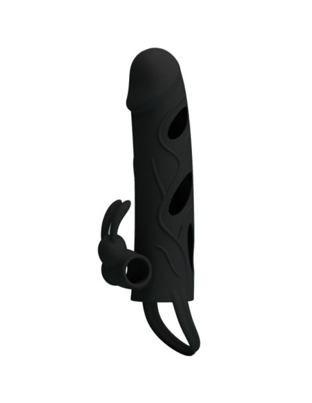 PRETTY LOVE – silikoninis užvalkalas su vibracija 14 cm 1.0