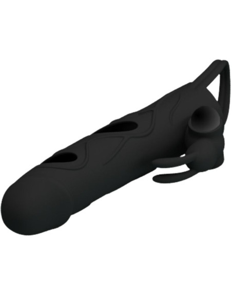 PRETTY LOVE – silikoninis užvalkalas su vibracija 14 cm 1.0