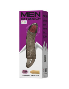 BAILE - PENIS EXTENDER SHEATH WITH VIBRATION AND STRAP FOR TESTICLES 13.5 CM 2