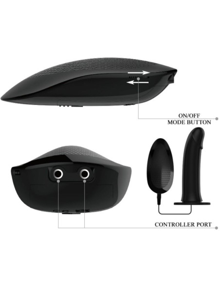 PRETTY LOVE - MARVIN STRAP ON WITH VIBRATION AND HOLLOW DILDO