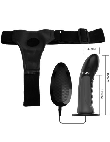 PRETTY LOVE - MARVIN STRAP ON WITH VIBRATION AND HOLLOW DILDO