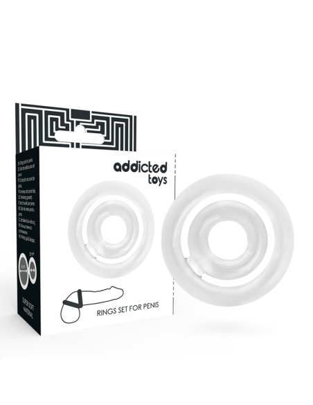 ADDICTED TOYS - POTENZ - C ŽIEDAS VARPAI SKAIDRUS