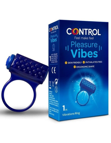 CONTROL - MALONUMĄ SKATINANTIS VIBRUOJAMAS ŽIEDAS