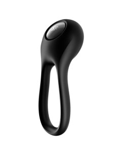 SATISFYER - MAJESTIC DUO RING VIBRATOR BLACK