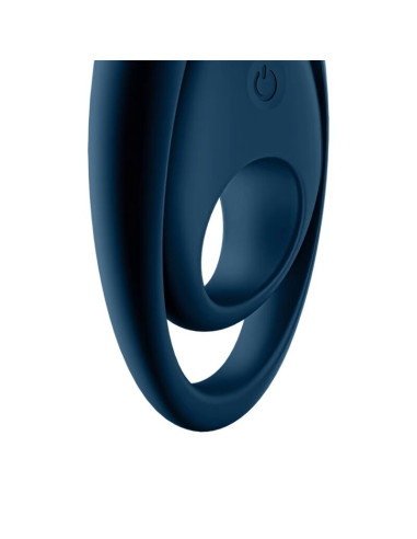 SATISFYER - GLORIOUS DUO RING VIBRATOR BLUE