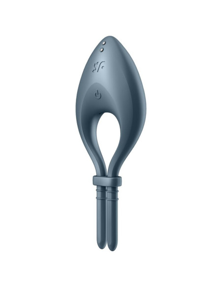 SATISFYER - BULLSEYE RING VIBRATOR APP GREY