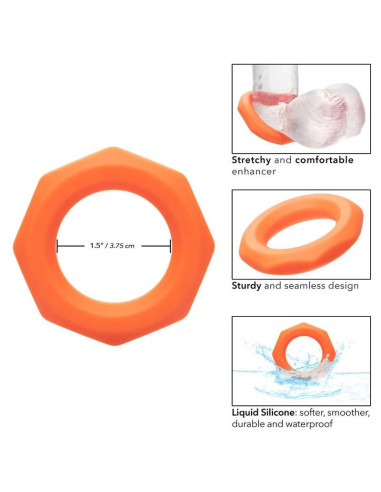 CALEXOTICS - ALPHA SEXAGON ŽIEDAS ORANŽINIS