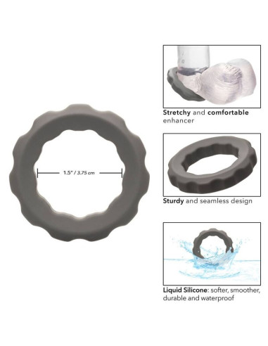 CALEXOTICS - ALPHA ERECT RING GREY