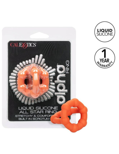 CALEXOTICS - ALPHA ALL STAR ŽIEDAS ORANŽINIS