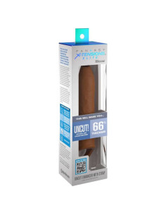 PIPEDREAMS - SLEEVE UNCUT 17,78 CM W STRAP CARAMEL 2