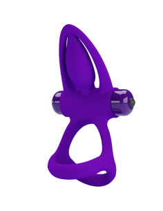 PRETTY LOVE - VIBRATOR RING 10 VIBRATIONS VIOLET SILICONE