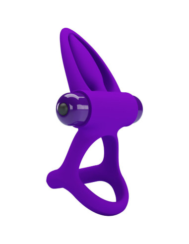 PRETTY LOVE - VIBRATOR RING 10 VIBRATIONS VIOLET SILICONE