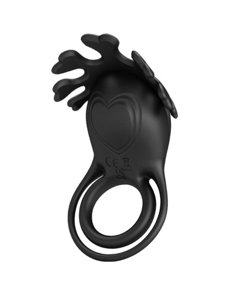 PRETTY LOVE - RUBEN VIBRATOR RING 7 VIBRATIONS BLACK SILICONE
