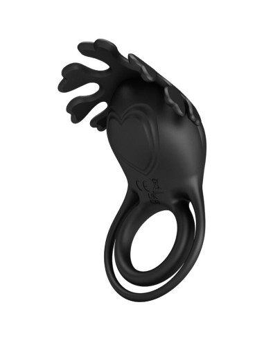 PRETTY LOVE - RUBEN VIBRATOR RING 7 VIBRATIONS BLACK SILICONE
