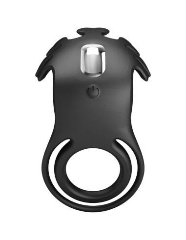 PRETTY LOVE - RUBEN VIBRATOR RING 7 VIBRATIONS BLACK SILICONE