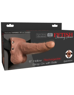 FETISH FANTASY SERIES – REGULIUOJAMAS DIRŽAS, REALYBIŠKAS VARPAS SU ĮKRAUNAMAIS SĖKLIDĖMIS IR VIBRUOTU 15 CM