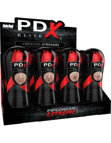 PDX ELITE – INDIKATORIŲ RINKINYS, 12 VIENETŲ: 6 VAGINOS, 3 ANO, 3 BURNOS