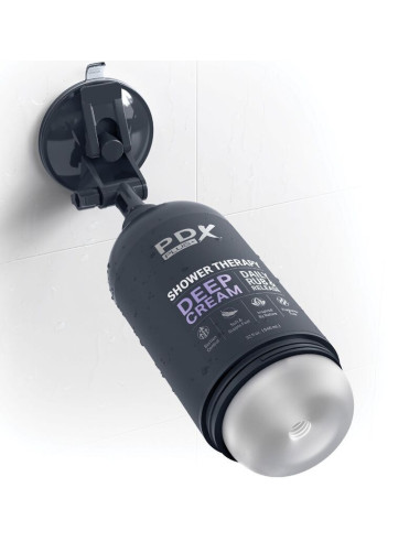 PDX PLUS – STROKER MASTURBATORIUS, DISKRETIŠKAS, TILČIAI KREMINIS ŠAMPŪNO BUTELIUKO DIZAINAS