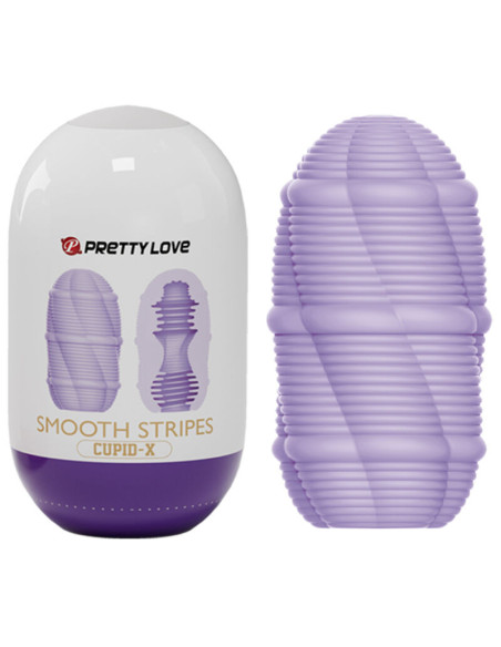 PRETTY LOVE – švelnūs dryžuoti kupidono masturbatoriaus kiaušinis